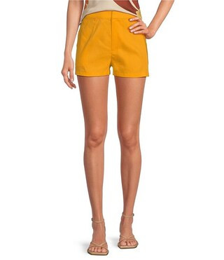 Gianni Bini Lila Flat Front Linen Shorts | Dillard's | Dillard's