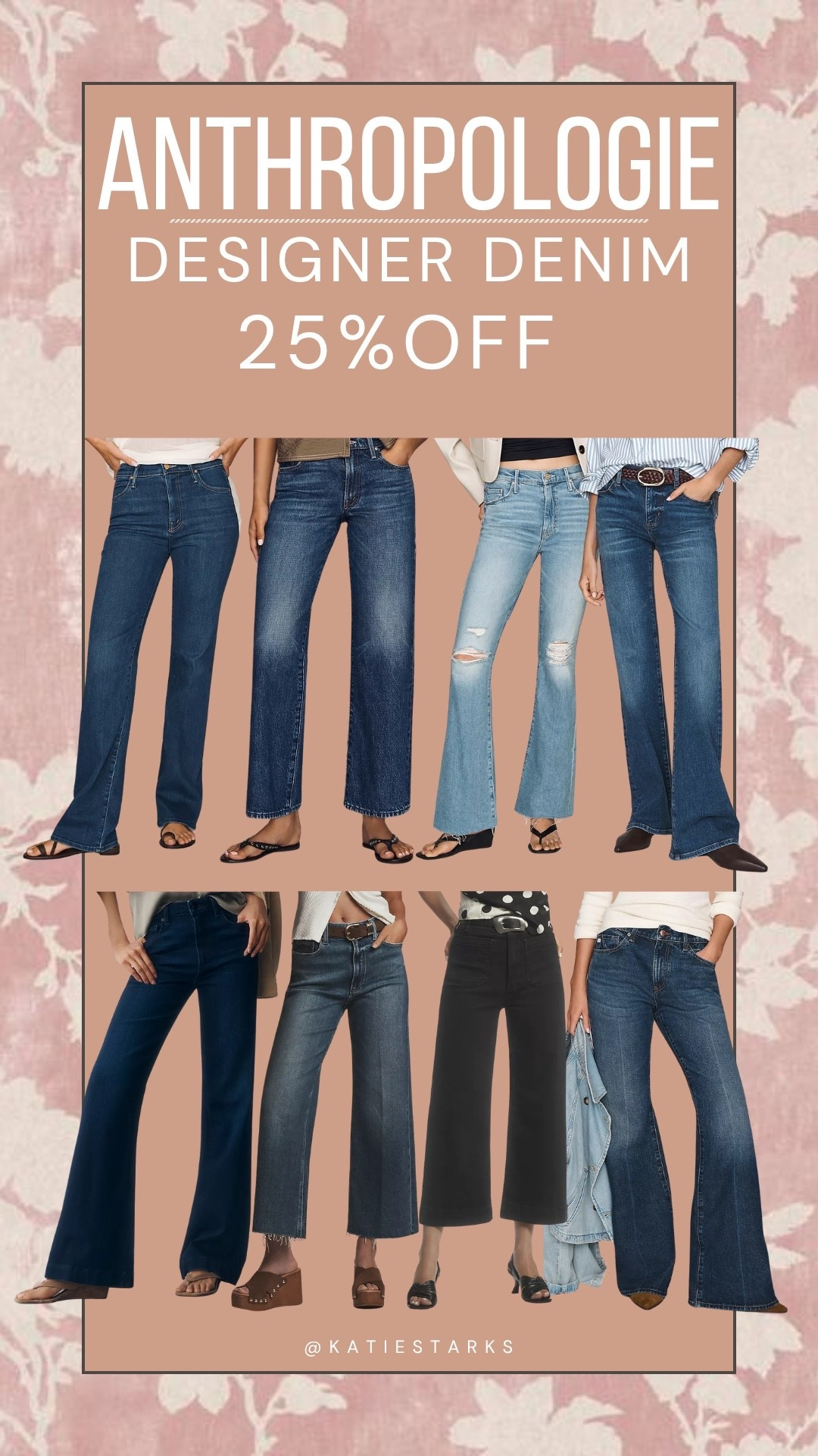 25% off designer denim at @Anthropologie  - ends tonight!

#LTKSaleAlert #LTKOver40 #LTKootd