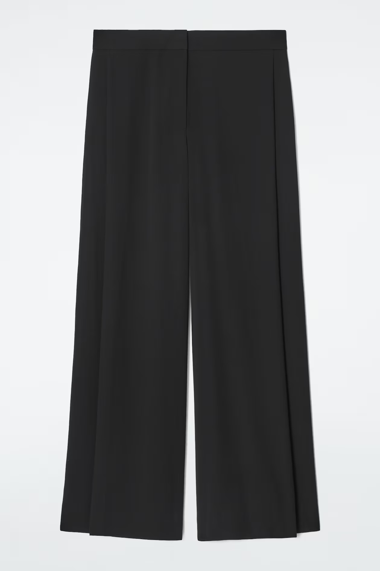 PANTALONES SASTRE REGULAR FIT DE PERNERA ANCHA - NEGRO | COS (EU)