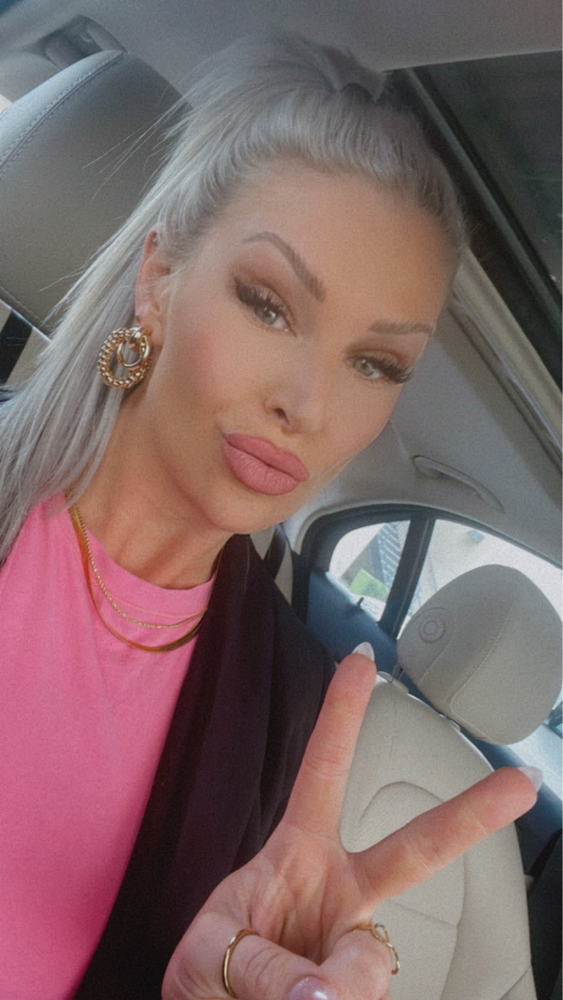 These chunky gold tone earrings are one of my favorites! The dress up any casual outfit. Paired a crop top with a blazer and added gold accessories. Love this lip combo also for a little ombré look 👄 

#LTKHoliday #LTKbeauty #LTKstyletip