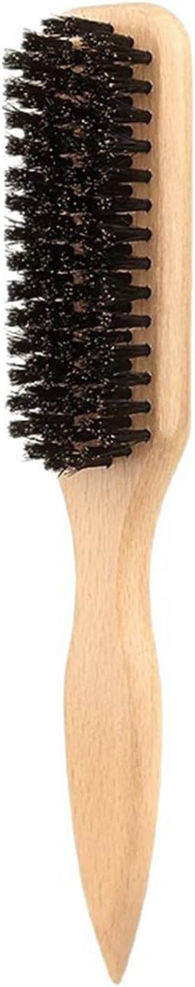 Boar Bristle Slick Back Hair Brush, Bamboo Back Combing Brushes, Smoothing Hair Brushes, Reducing... | Amazon (UK)