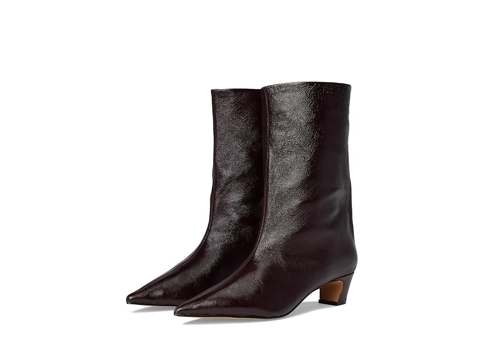 Steve Madden Lytton Women's Boots Burgundy Patent : 9.5 M, Synthetic | Zappos