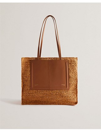Ted Baker Ashvi Raffia Large Tote Bag | David Jones | David Jones (Australia & New Zealand)