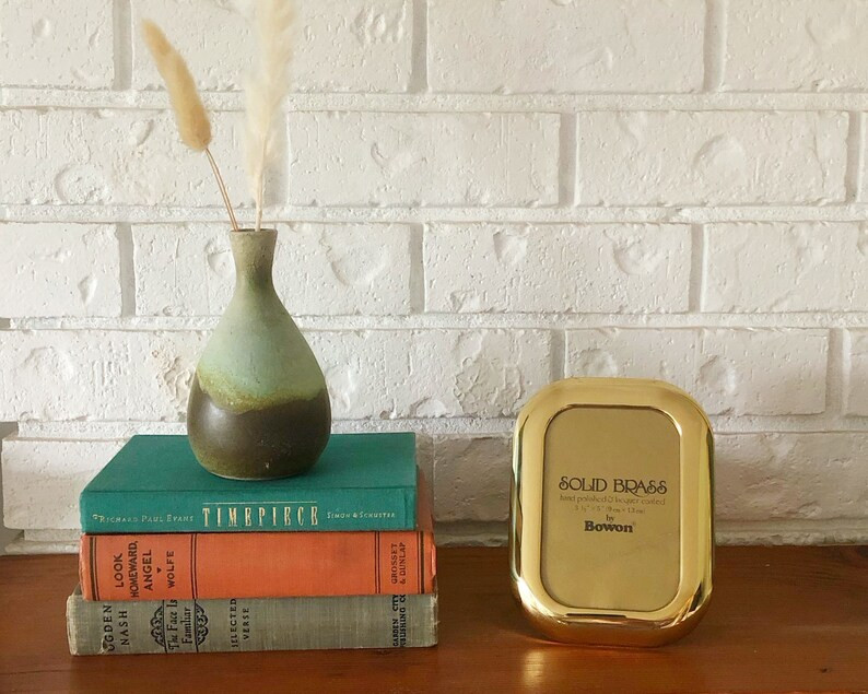 Vintage Brass Picture Frame Rounded Edges 3 1/2 X 5 Inches - Etsy Canada | Etsy (CAD)