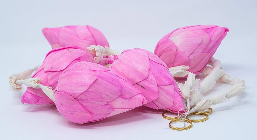 Desi Favors Indian Lilly with Pink Lotus Bud-5 Count-1.5 Foot Each-Indian Pooja Decorations/Diwal... | Amazon (US)