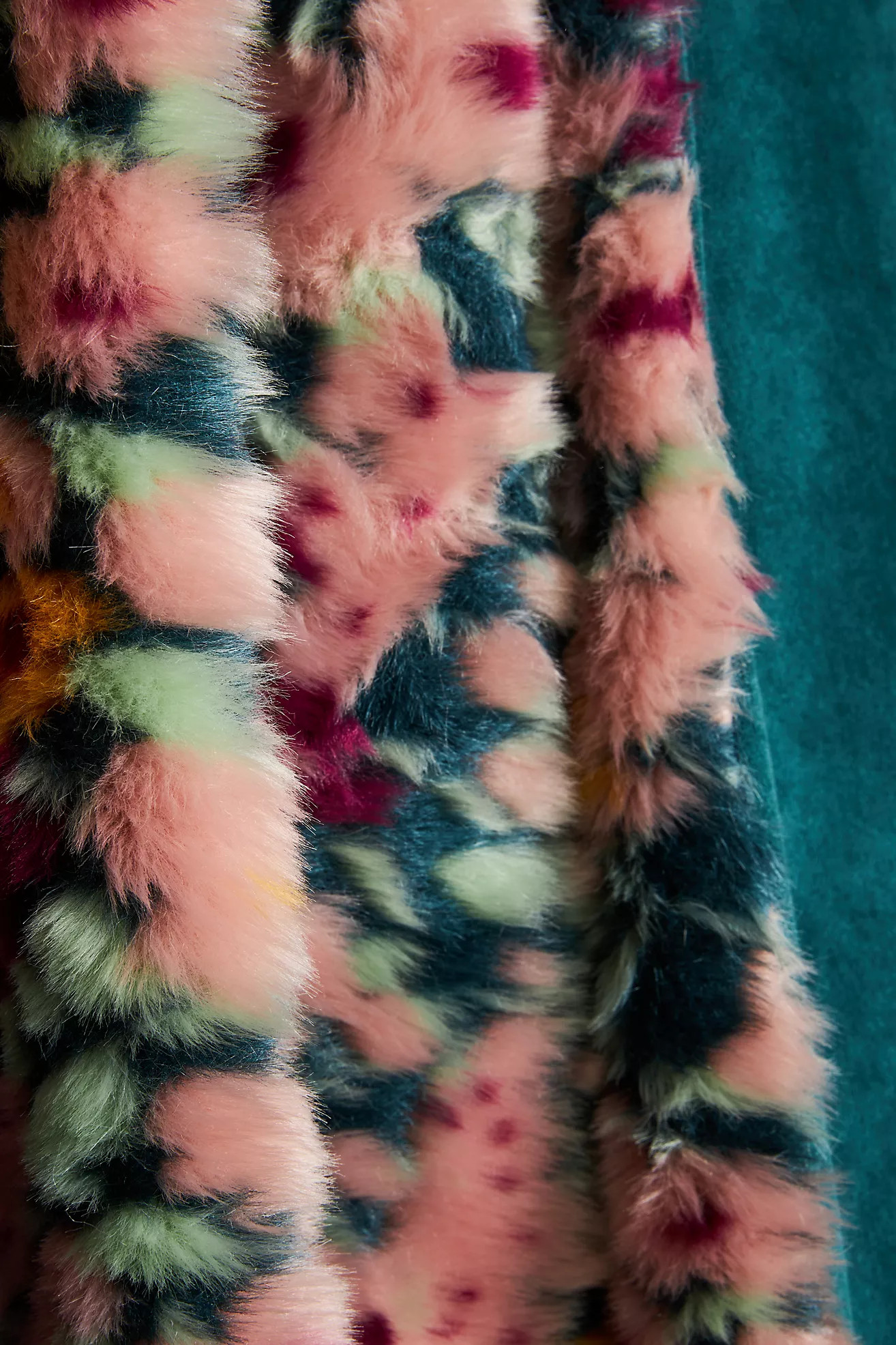 Floral Faux Fur Throw | Anthropologie (US)