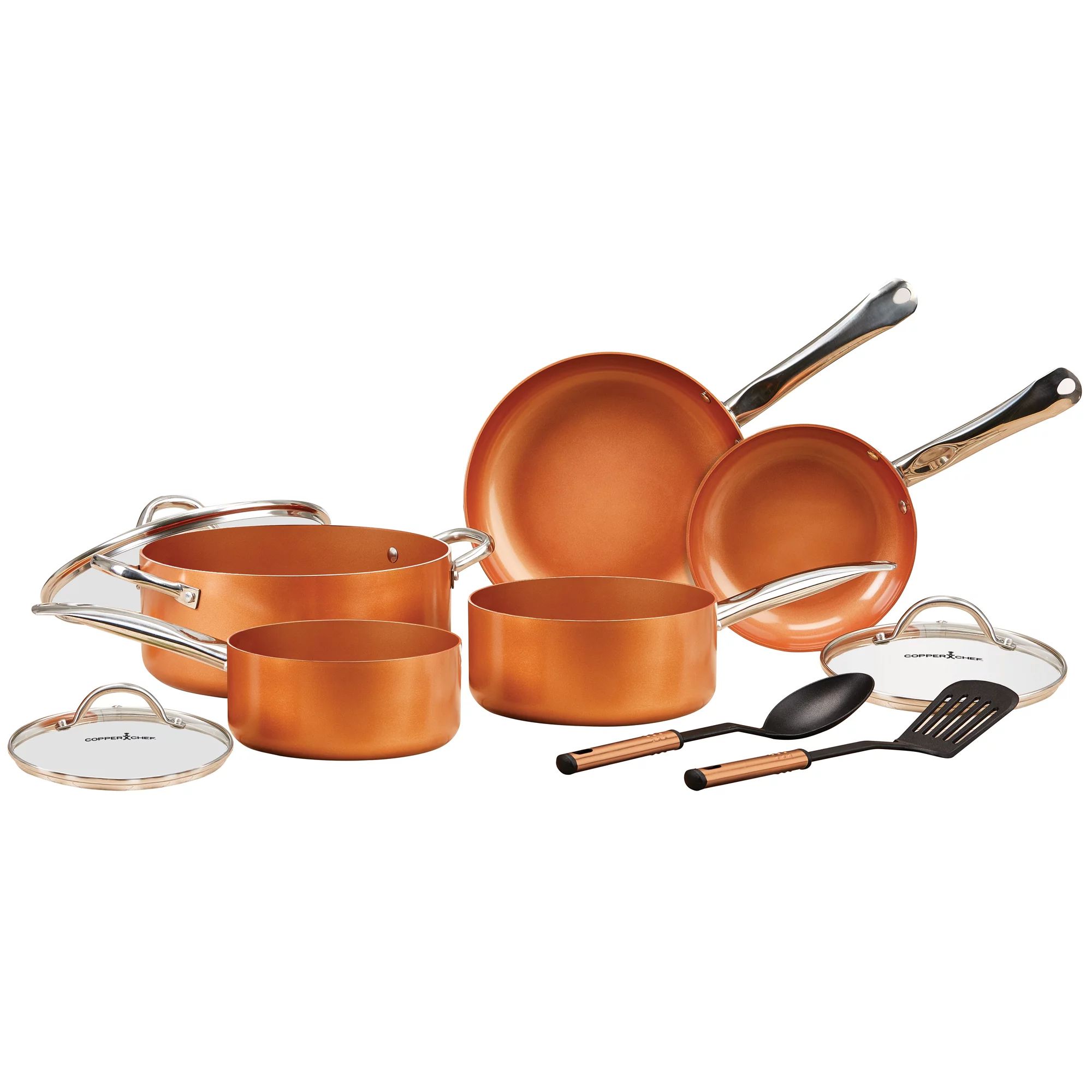 Copper Chef 10 Piece Nonstick Pan Set, with CeramiTech - Walmart.com | Walmart (US)