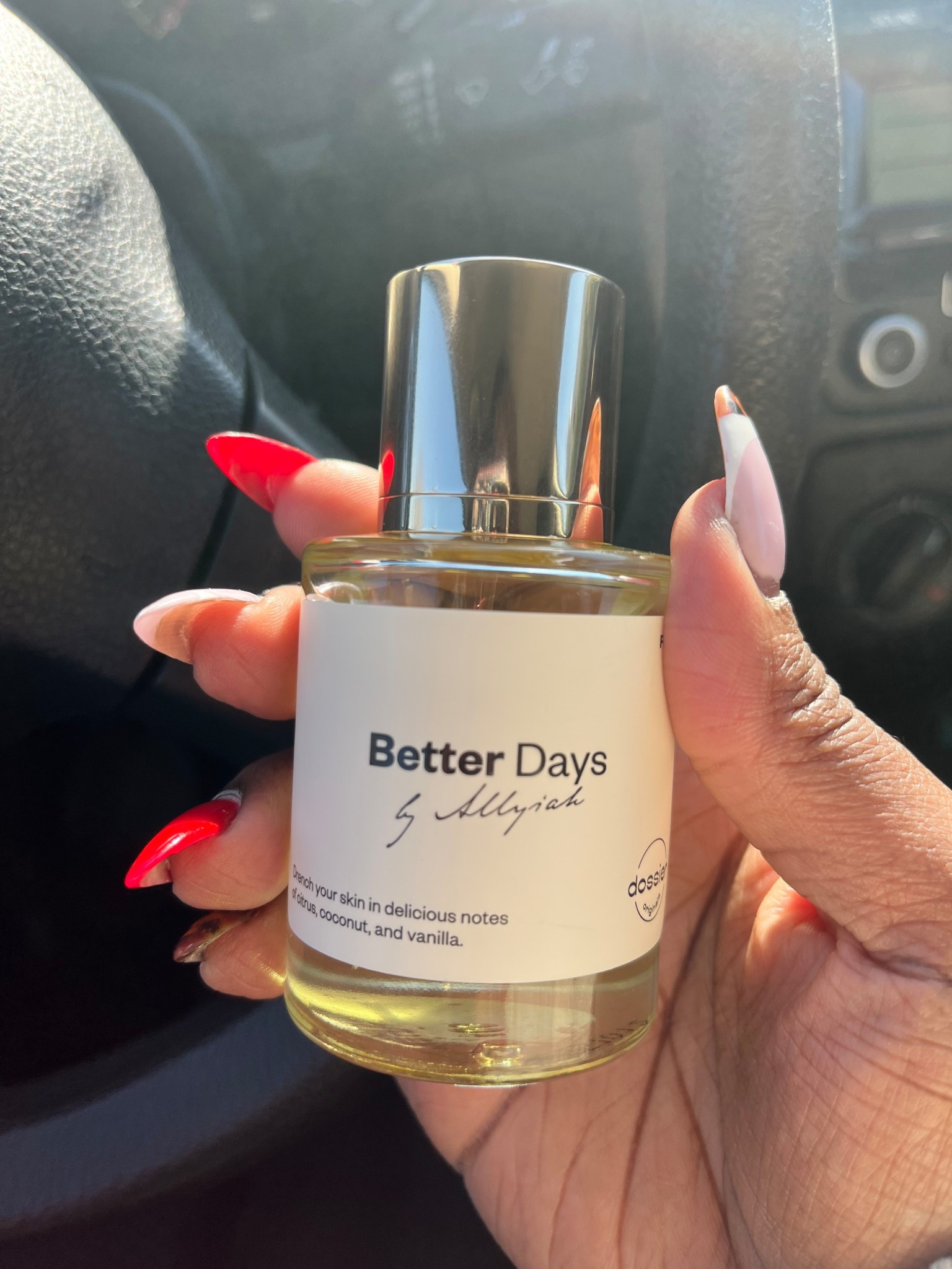 I recently bought both fragrances from Dossier in collab with Allyah’s Face. I’ve worn Better Days a couple days and I love how she lingers on the skin. 

She describes this as a radiant citrus, soft florals, and sensually rich, gender-neutral woods.

#perfume #fragrance 


#LTKBeauty