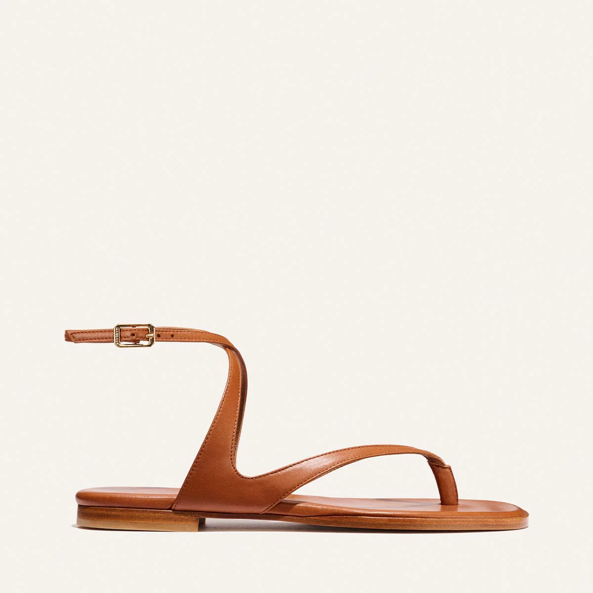 The Palermo Sandal - Saddle Nappa | Margaux
