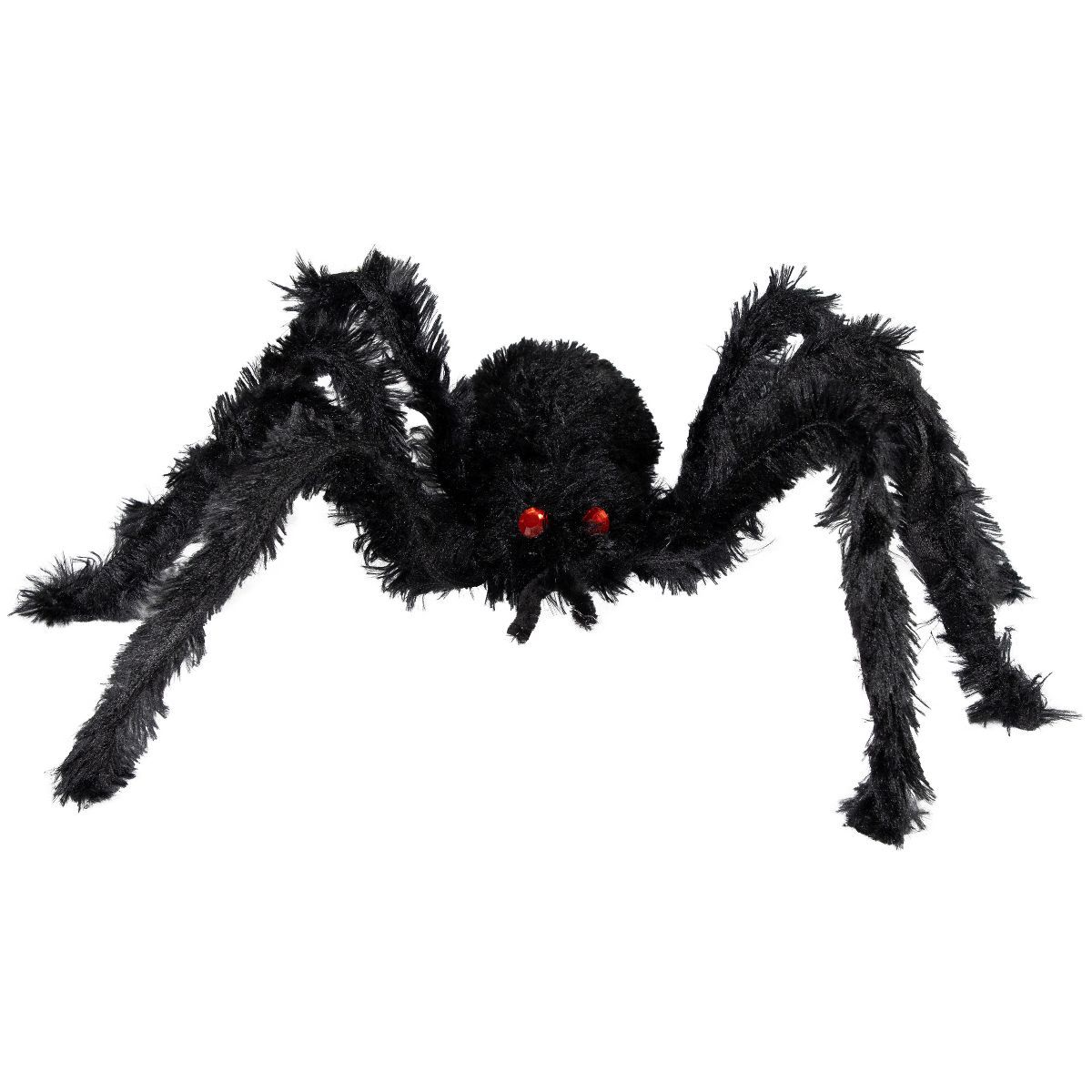 Northlight 27.5" Fuzzy Spider with Red Eyes Halloween Decoration | Target