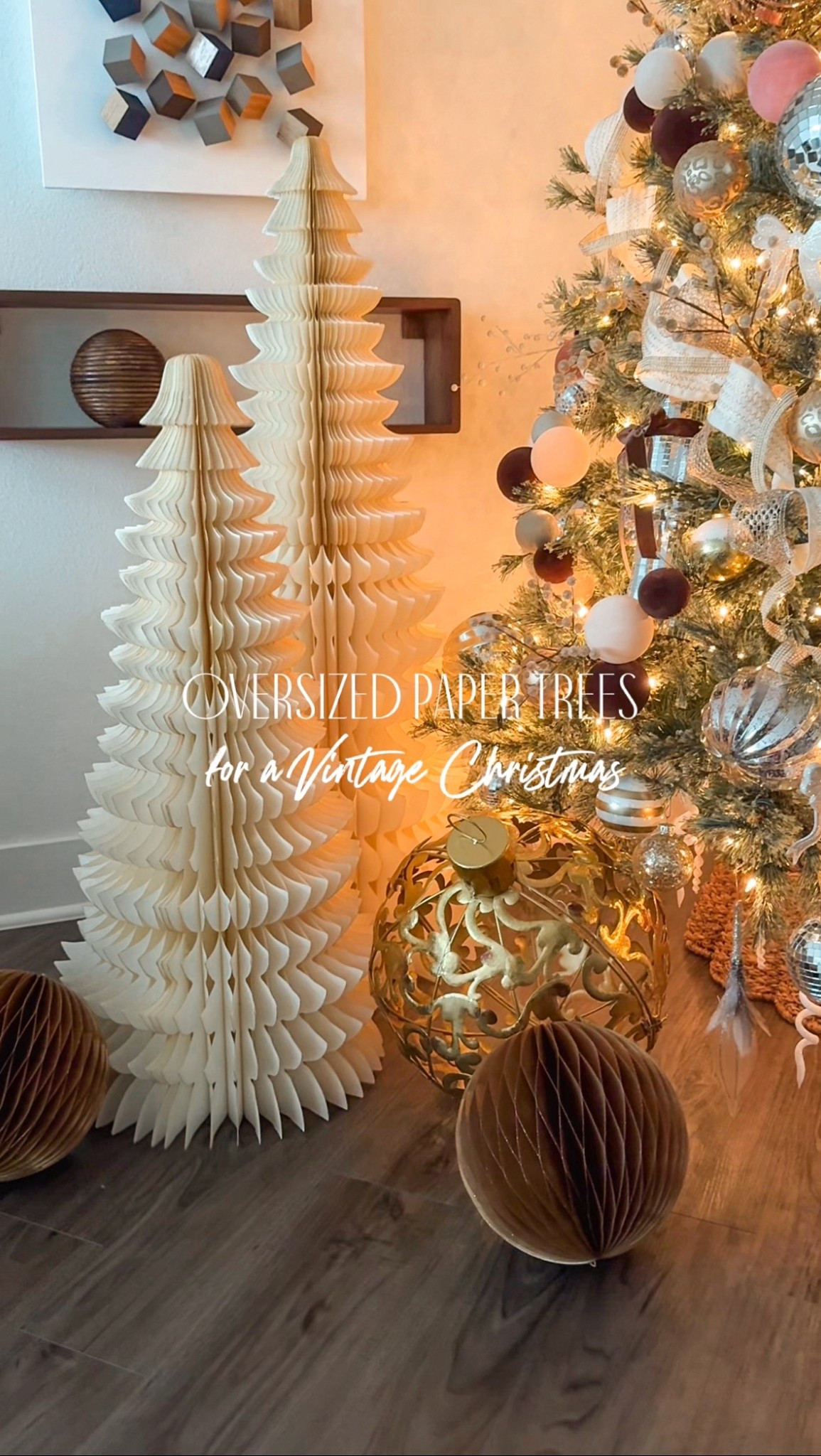 Walmart Christmas paper tree 🎄 Must-have holiday decor!

#LTKHome #LTKFindsUnder50 #LTKSeasonal