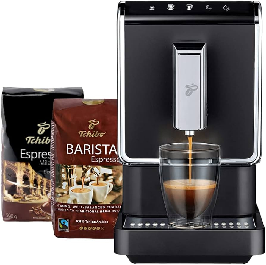 Tchibo Fully Automatic Coffee & Espresso Machine with Two Whole Bean Coffee, 17.6 Ounce Bags - Re... | Amazon (US)