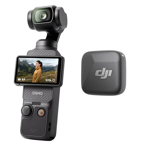 DJI Osmo Pocket 3 Vlog Combo, Vlogging Camera with 1'' CMOS & 4K/120fps for YouTube, Mic Mini Transmitter (Infinity Black) | Amazon (US)