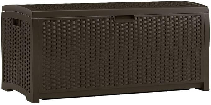 Suncast 73-Gallon Medium Deck Box - Lightweight Resin Indoor/Outdoor Storage Container and Seat f... | Amazon (US)