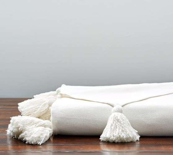 Oversized Pom Pom Throw | Pottery Barn (US)