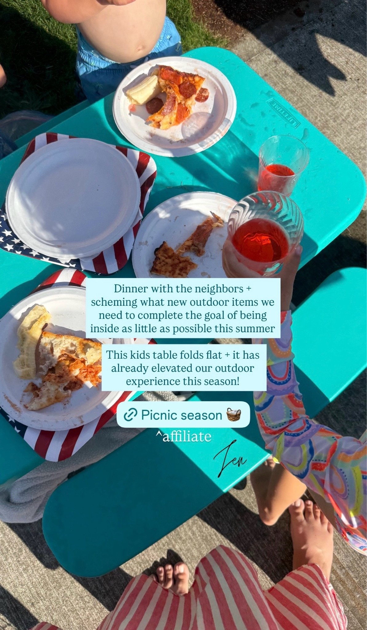 Warmer weather means outdoor meals! This table has been amazing for meals with the kids. ☀️

#LTKmomlife