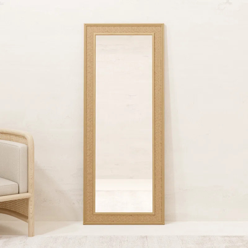 RexfordNatural Wood Rattan Mirror Farmhouse Wall Decoration | Wayfair North America