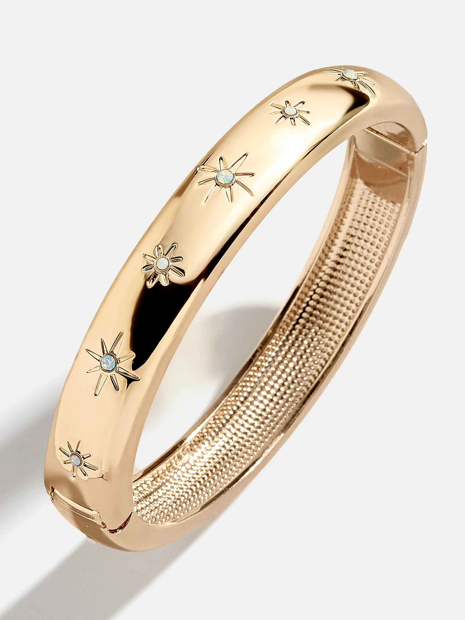 Astra Celestial Hinge Bangle - Gold/Pavé | BaubleBar