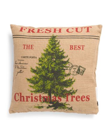 20x20 Farm Fresh Christmas Trees Pillow | TJ Maxx