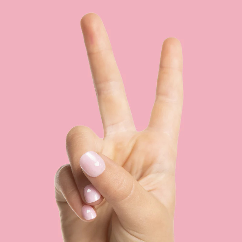 Shiny Pink Has My Heart - Pressies | Extra Short Short | Round | Olive & June