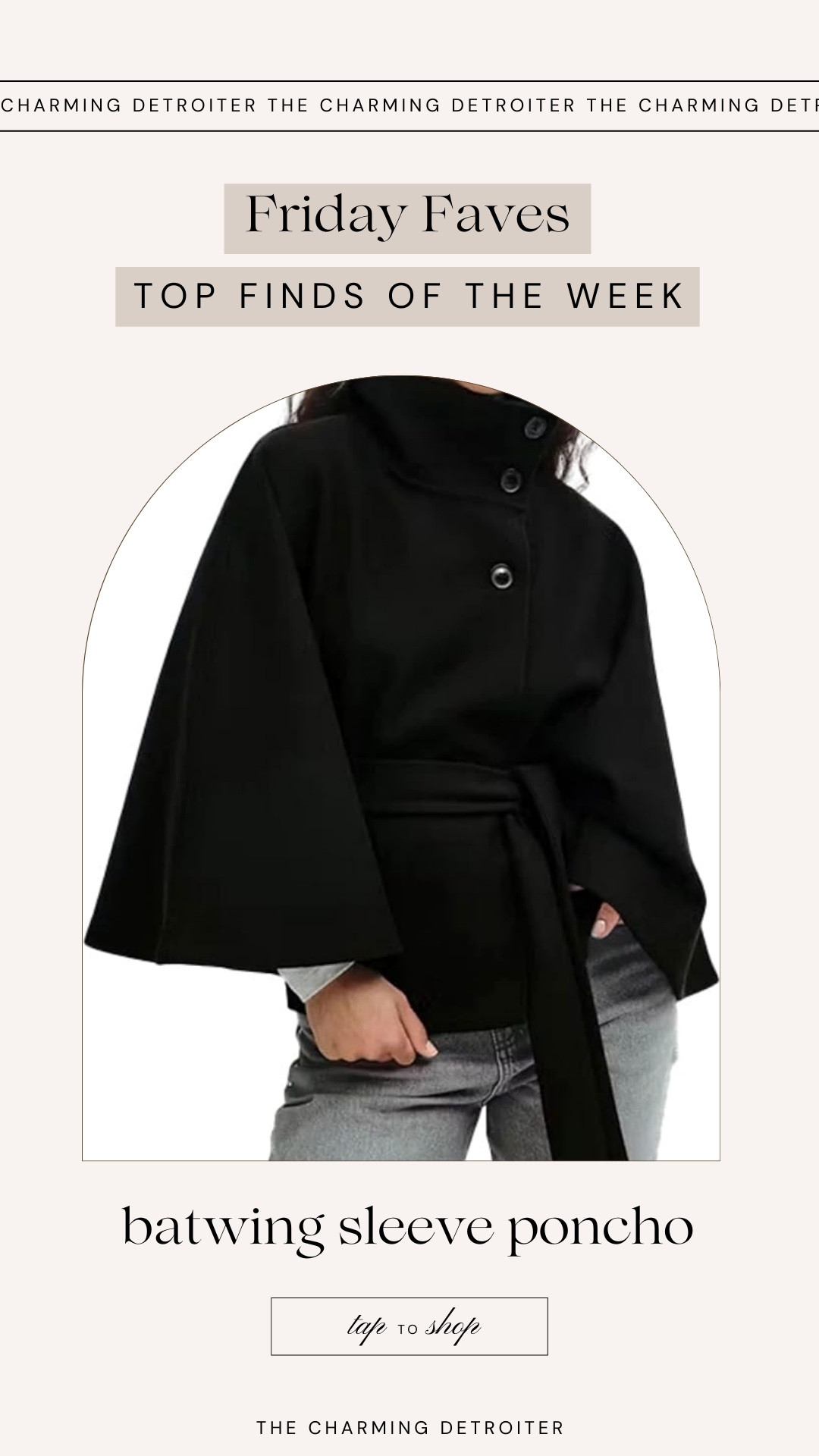 Cape style coat jacket 

#LTKGiftGuide #LTKHoliday #LTKFindsUnder50