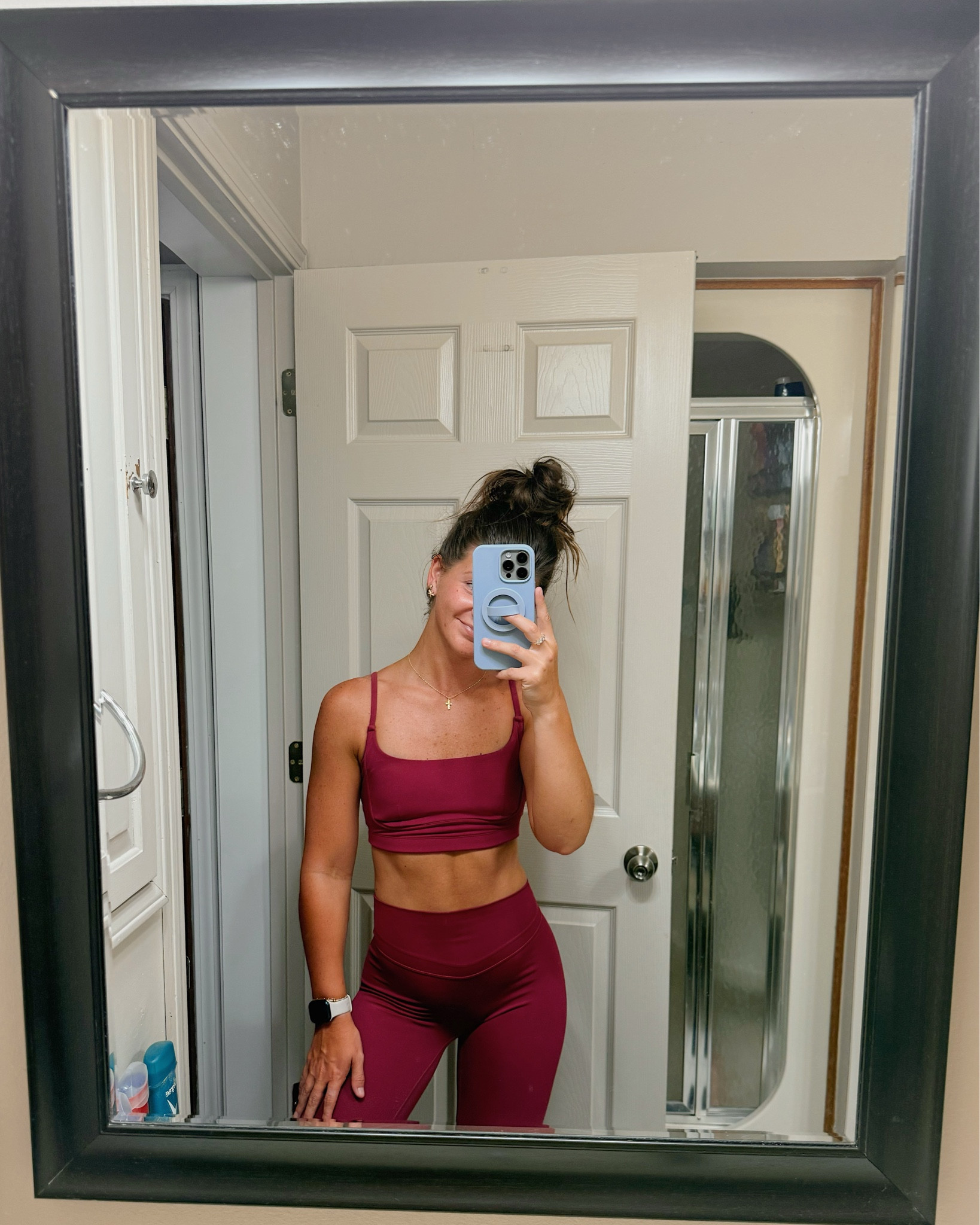 today’s workout fit!! love this set & this color

size S in both! 

#LTKU #LTKActive #LTKFindsUnder100