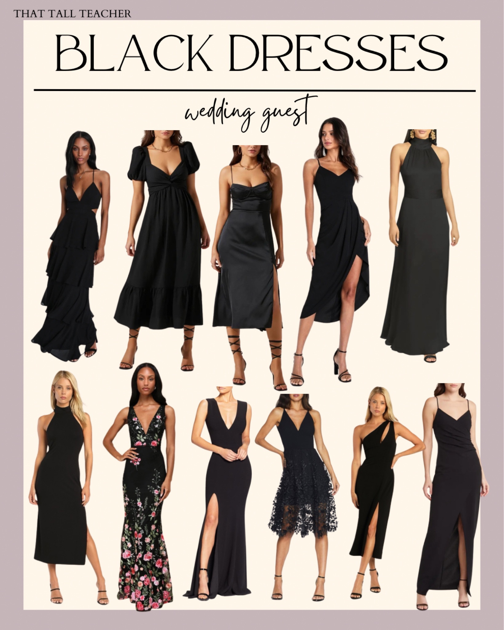 Wedding Guest dress •
•
You can never go wrong with a black dress for a wedding 

#LTKwedding #LTKfindsunder50 #LTKSeasonal