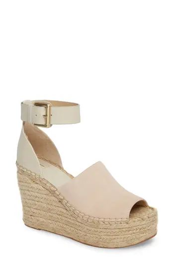 Women's Marc Fisher Ltd 'Adalyn' Espadrille Wedge Sandal, Size 10 M - White | Nordstrom