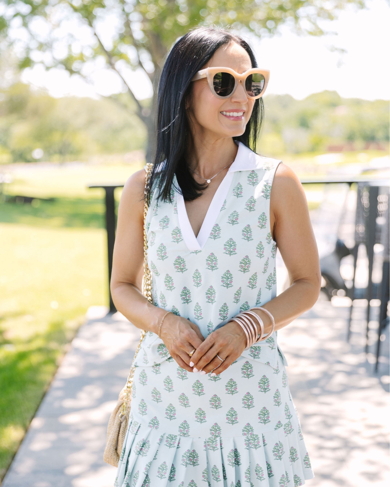 The finishing touch to any outfit! #ad I reach for my  @budhagirl all weather bangles frequently, you see me wearing them with everything from activewear to swim to everyday outfits! 

This champagne set is the newest addition to my collection, love it!! Perfect to pair with one or more of the crystal budhagirl bangles

#budhagirl #allweatherbangles #styleover40 #athleisure 

#LTKStyleTip #LTKActive #LTKOver40