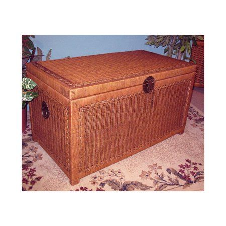 Wicker Trunks or Chests Large Woodlined Tea Wash | Walmart (US)