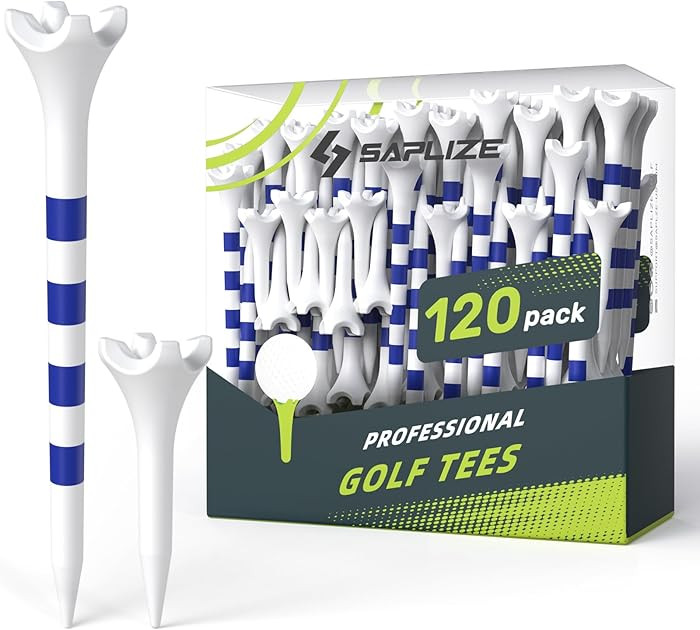 SAPLIZE Upgraded 4-Prong Golf Tees Plastic, 50/100/120/200 Pack (1-1/2", 2-3/4'', 3-1/4"), Engine... | Amazon (US)