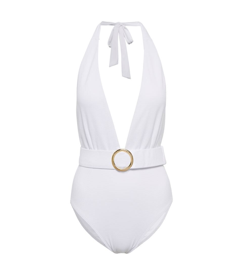 Eva halterneck belted swimsuit | Mytheresa (US/CA)