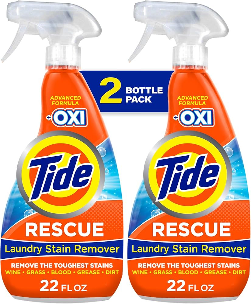 Tide Laundry Stain Remover with Oxi, Rescue Clothes, Upholstery, Carpet and more from Tough Stain... | Amazon (US)