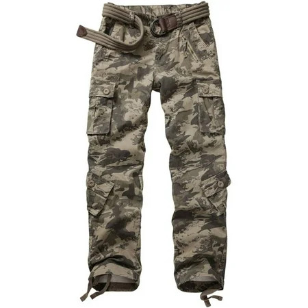 TRGPSG Women's Cargo Pants with 8 Pockets Cotton Casual Work Pants Y2k Camo Cargo Pants(No Belt),Camo 4 | Walmart (US)