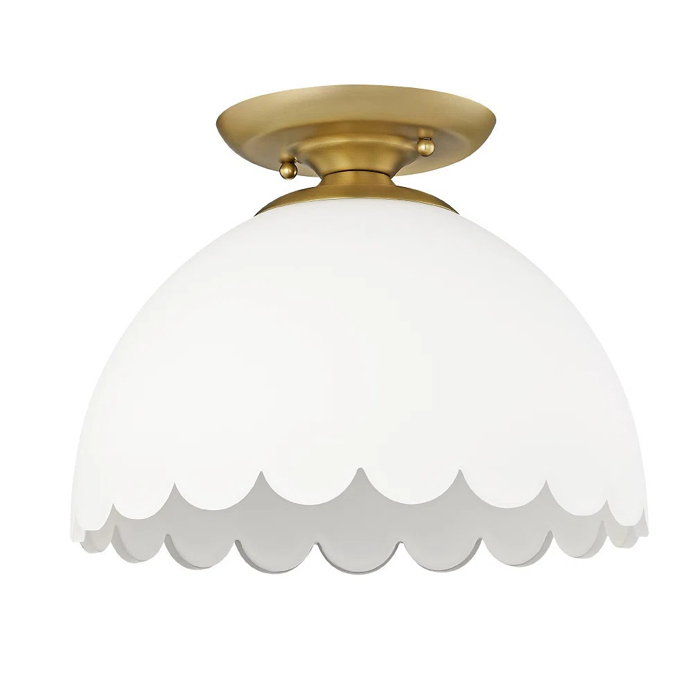 Birch Lane™ Filomela Glass Semi Flush Mount | Birch Lane | Birch Lane
