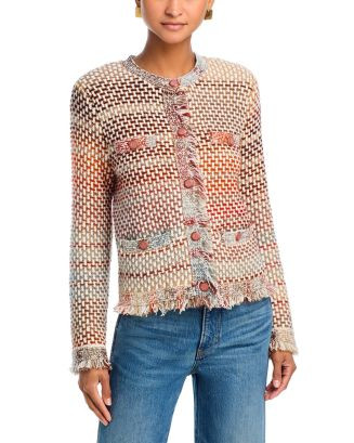 Sariyah Fringe Knit Jacket | Bloomingdale's (US)