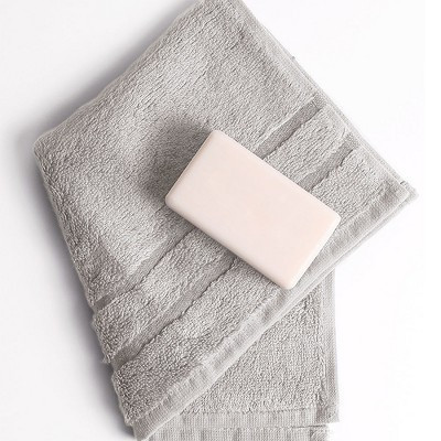 Cariloha Washcloth | Harbor Gray | 12"x12" | Turkish Cotton & Viscose Material Blend | Extra Smooth, Odor Resistant and Highly Absorbent | Target