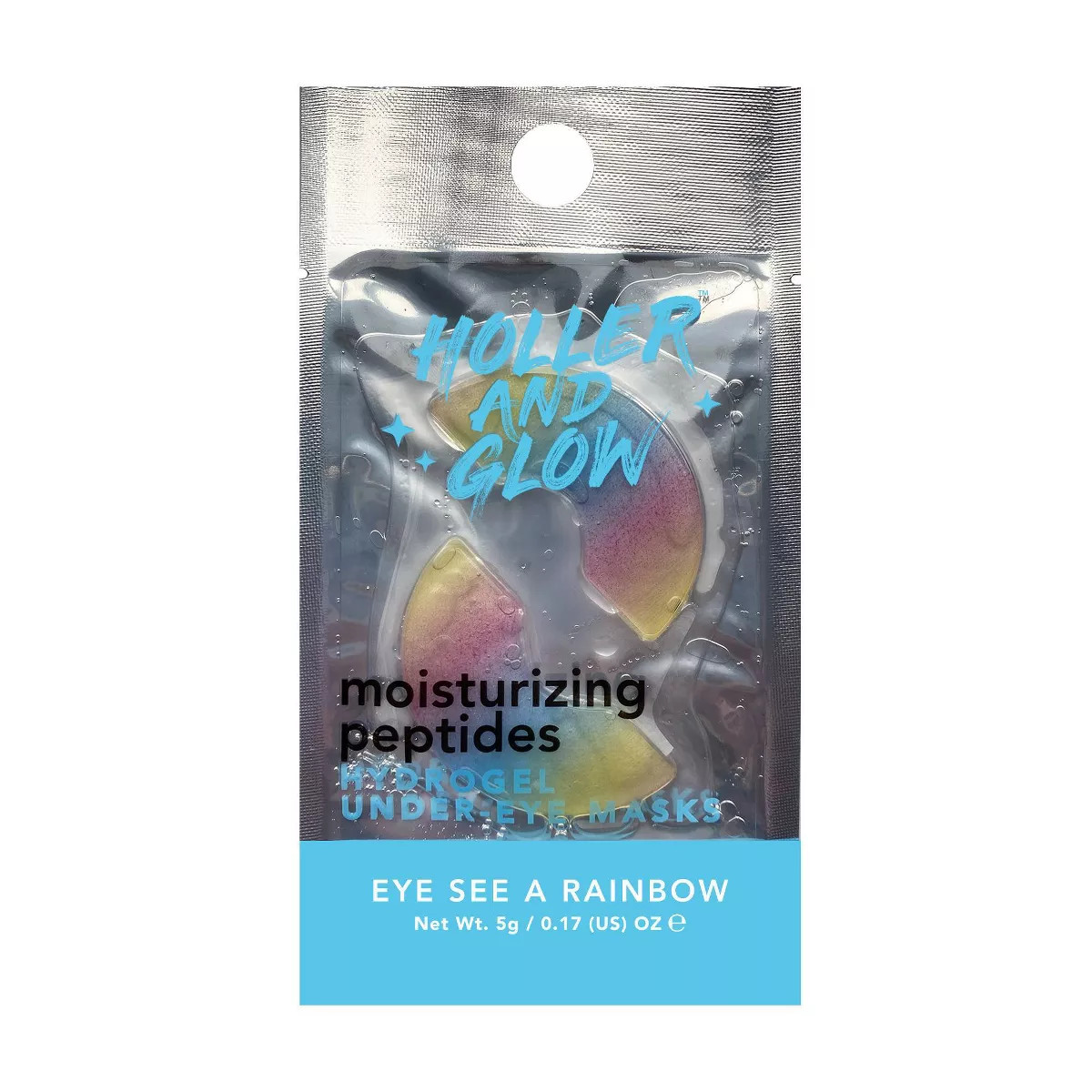 Holler and Glow Bright Eyed Rainbow Under Eye Masks - 0.17oz | Target