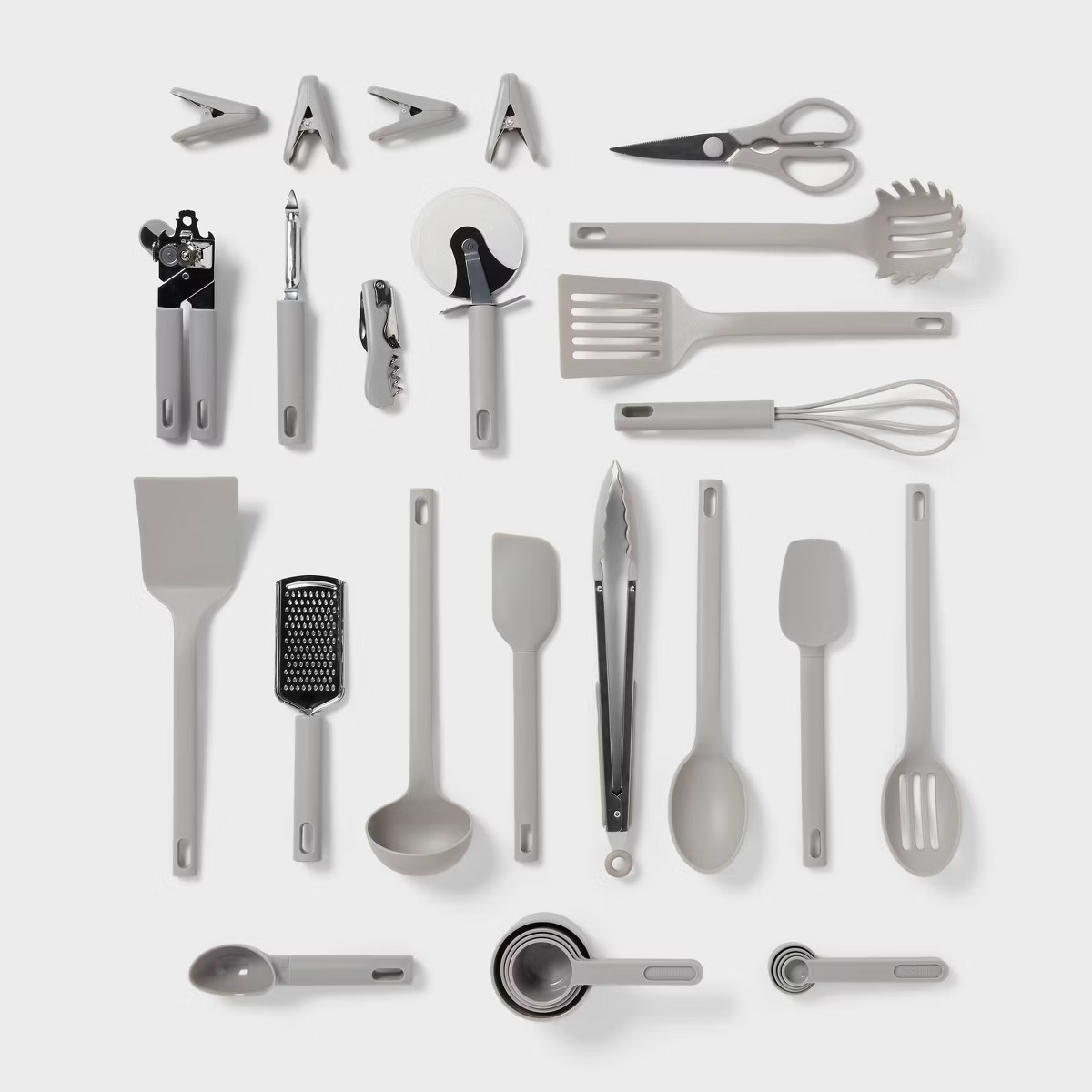 30pc Kitchen Utensil Set Gray - Room Essentials™ | Target