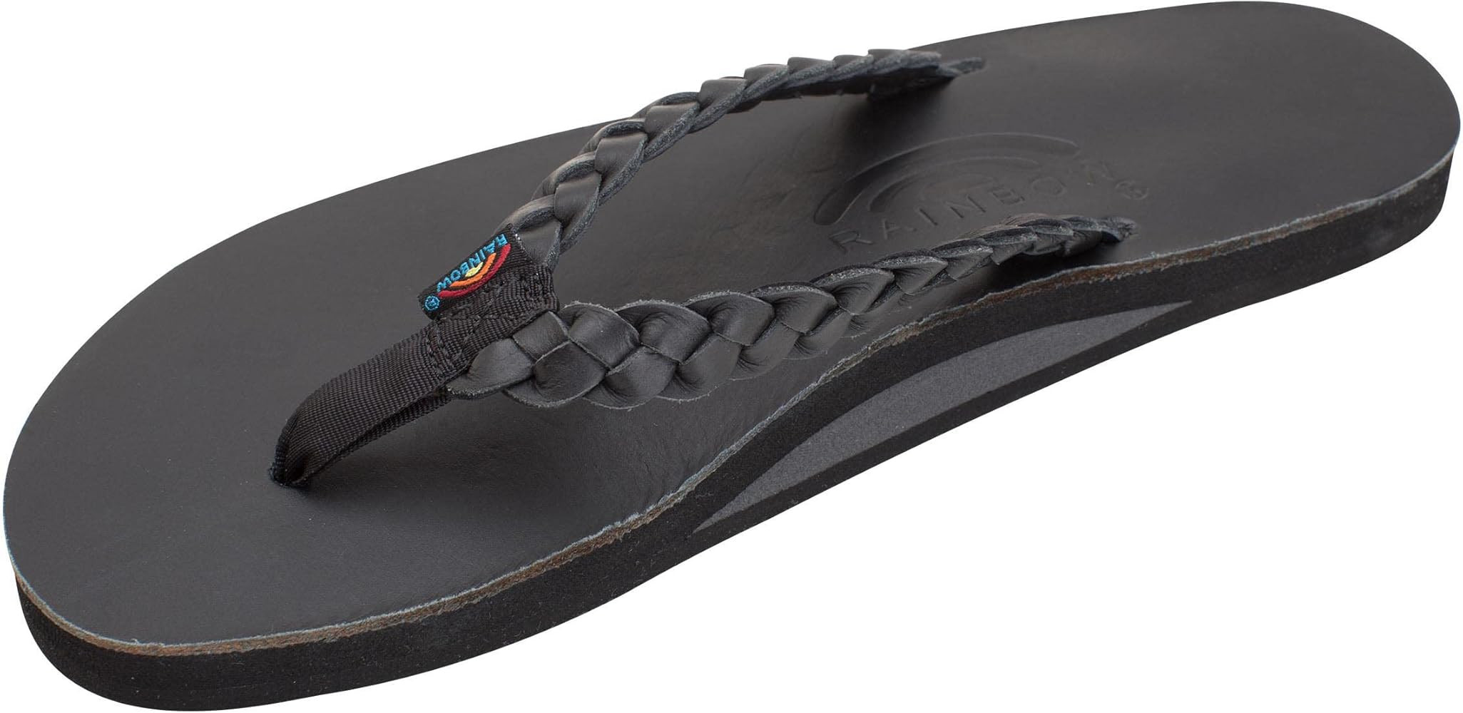 Rainbow Sandals Women's Single Layer Leather Sandal w/Double Braided Strap | Amazon (US)
