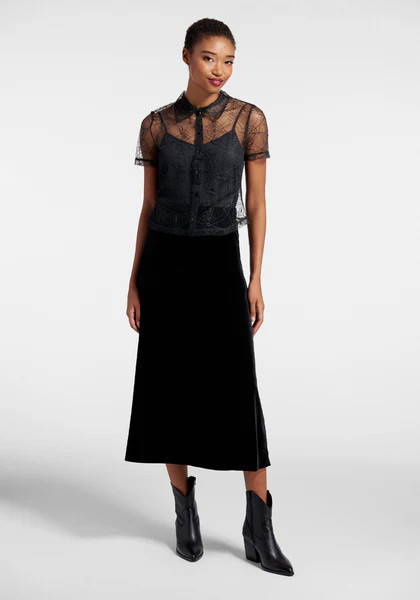 What a Tangled Mesh Button-Up Top | ModCloth