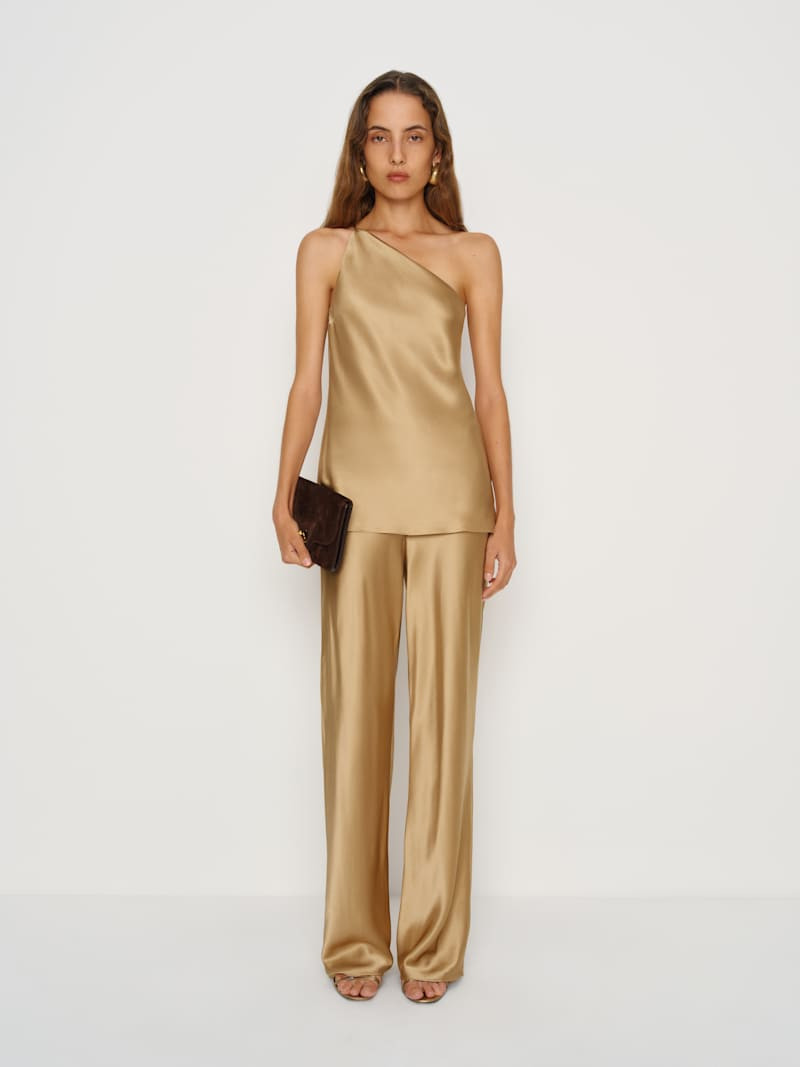 Samantha Silk Two Piece | Reformation (Global)