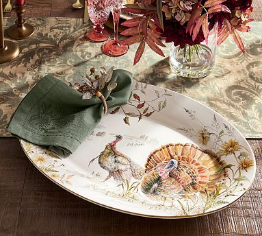 Bedford Harvest Stoneware Serving Platter | Pottery Barn (US)