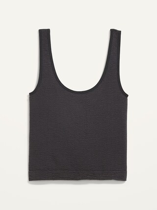 Cropped Rib-Knit Seamless Cami Bra Top for Women | Old Navy (US)
