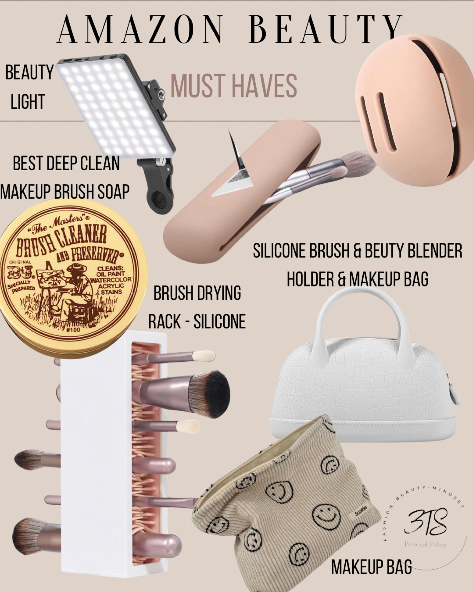 Amazon Beauty Must Haves!!! 

From silicone brush, blender and makeup bag/holders to the BEST deep clean makeup brush soap and drying rack.  Trust me when I say, you NEED THESE for everyday and travel! 

#LTKFind #LTKbeauty #LTKunder50