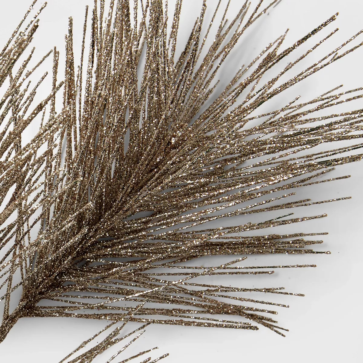 17" Champagne Glittered Hard Needle Stem Artificial Christmas Pick - Wondershop™ | Target