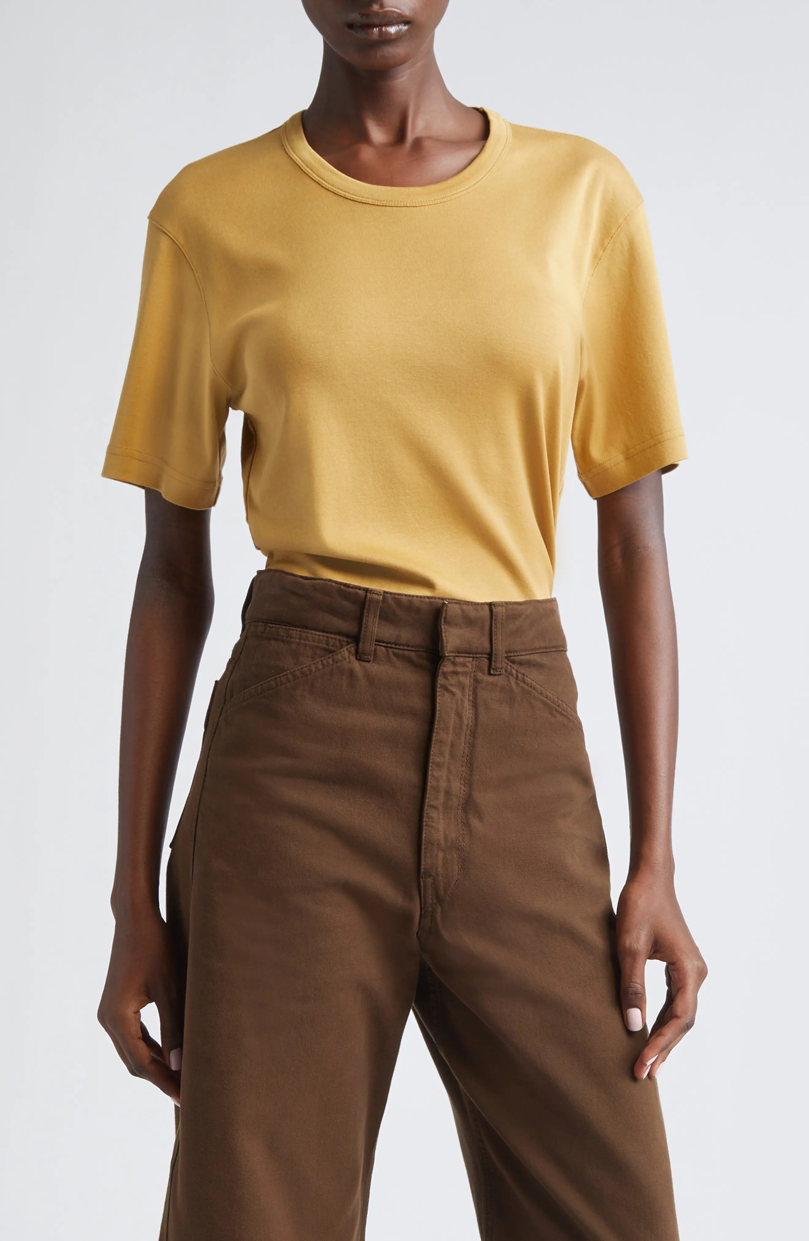 Cotton Jersey Rib T-Shirt (Women) | Nordstrom | Nordstrom