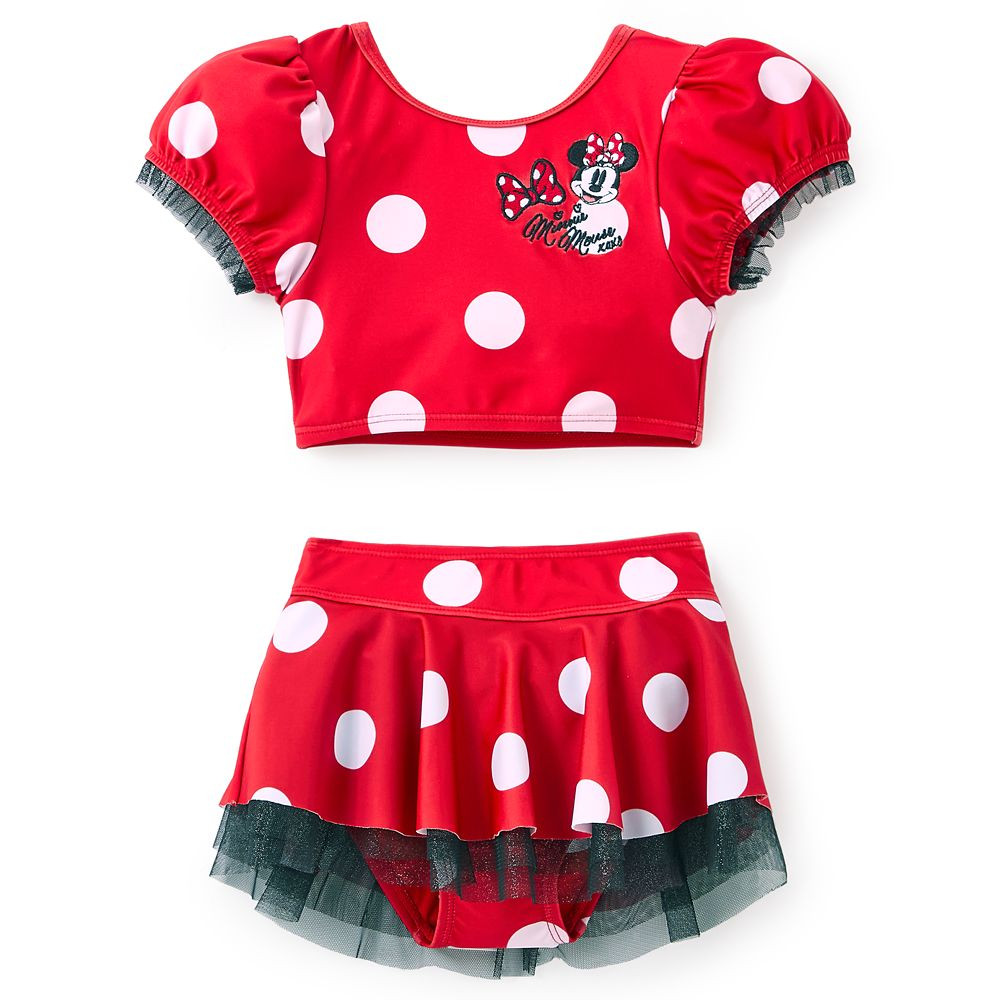 Minnie Mouse Deluxe Swimsuit for Girls – Three-Piece | Disney Store