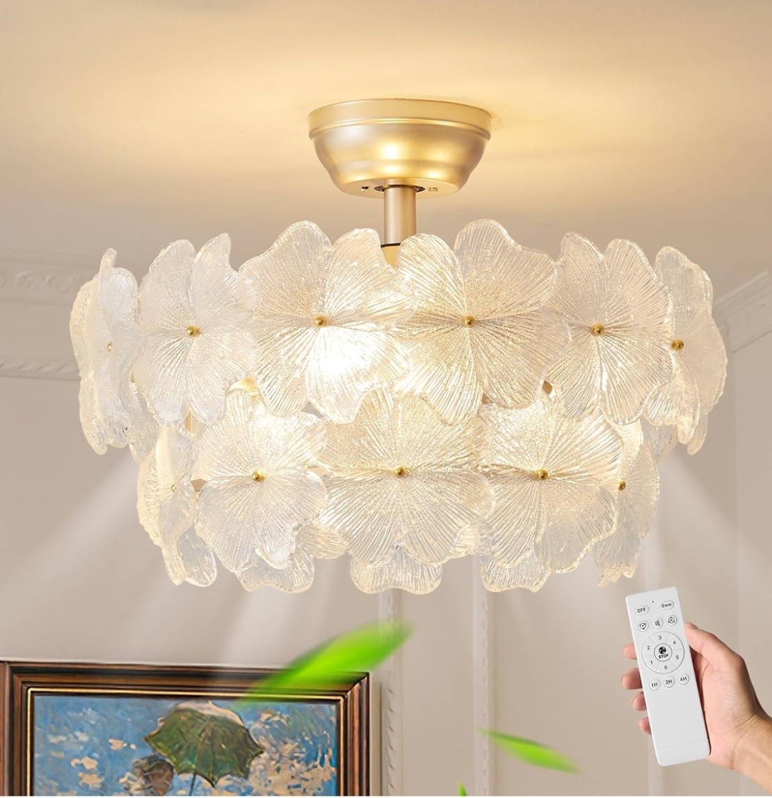 The prettiest fan and chandelier all wrapped into one for a little girls room! 
#chandelier #toddlerroom #homedecor 

#LTKCyberWeek #LTKHome #LTKSaleAlert