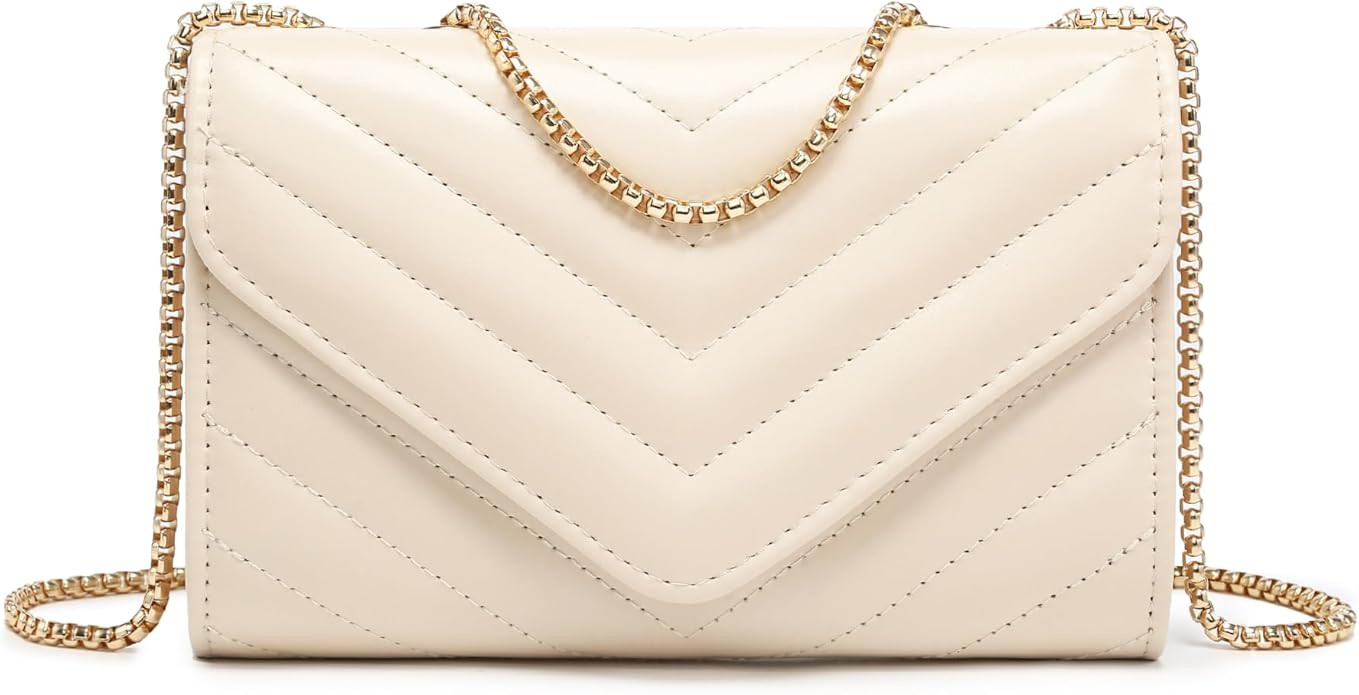 Dasein Women Small Quilted Crossbody Bags Stylish Designer Evening Bag Clutch Purses and Handbags... | Amazon (US)